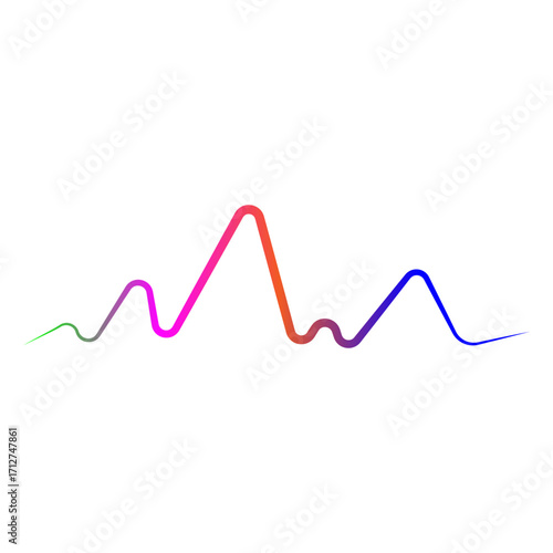 Sound waves vector illustration design