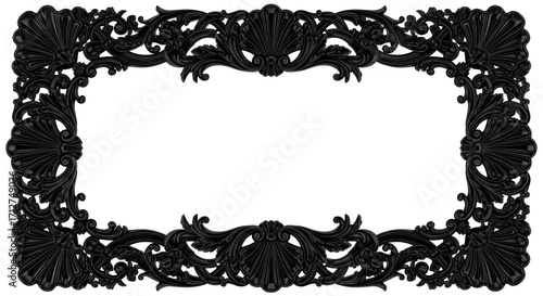 frame with floral ornament