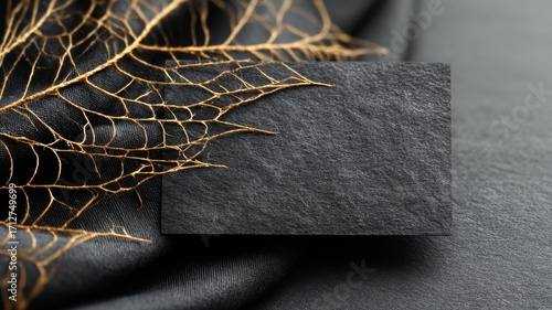 luxury Halloween gift voucher, spiderweb frame, black velvet background