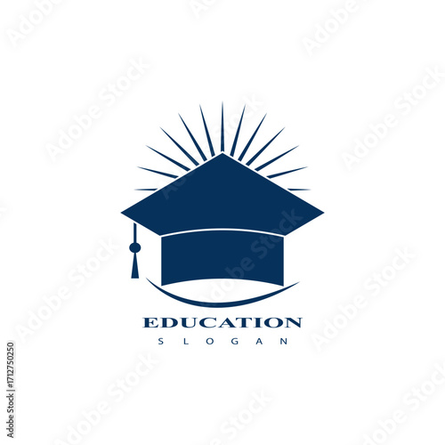 Education logo design vector template