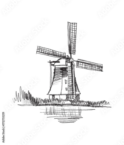 The image shows a picture of a windmill icon.
