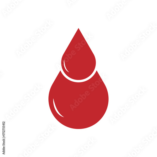 Human Blood logo template vector icon illustration design on white background.
