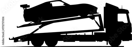 Racing single seater car vehicle transport motorsport silhouette vector illustration
