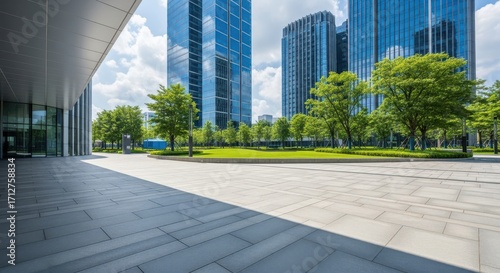 Wallpaper Mural Modern Urban Architecture And Green Spaces In A Cityscape Torontodigital.ca