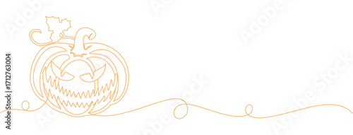 Wallpaper Mural Orange halloween pumpkins isolated on white background Torontodigital.ca