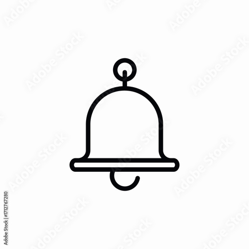 bell ring alarm icon sign vector