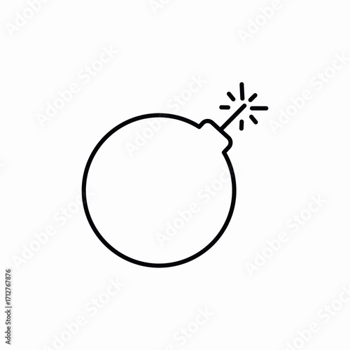 bomb explosion icon sign vector