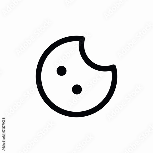 cookie sweet icon sign vector