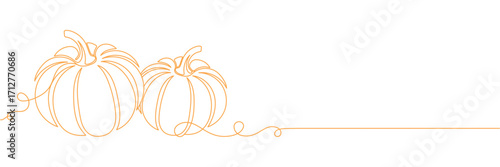 Orange halloween pumpkins isolated on white background