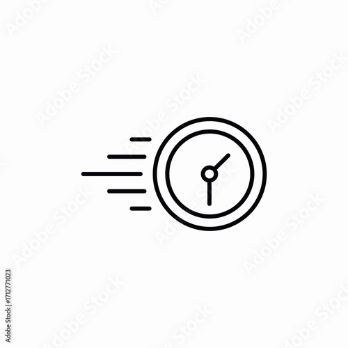 fast time express icon sign vector