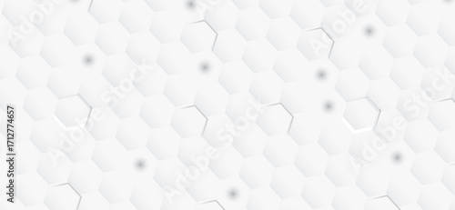 Subtle grayscale tones and crisp geometric honeycomb patterns create a modern background with smooth gradients and hexagonal shapes to offer an elegant aesthetic touch