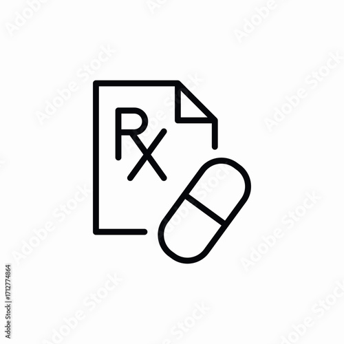 prescription doctor icon sign vector
