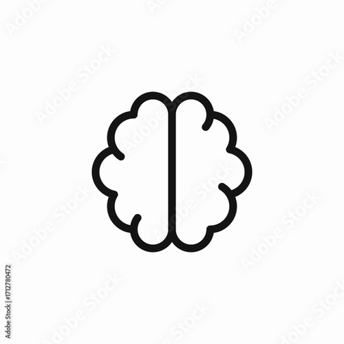 brain knowledge icon sign vector