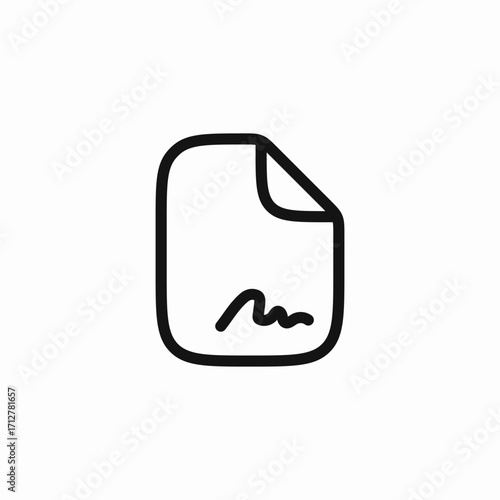 contract deal signature icon sign vector