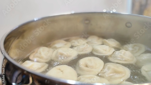 cooking in the kitchen, Pelmeni (or Russian dumplings)