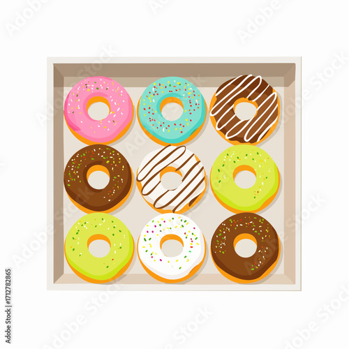 Donuts in einer Box