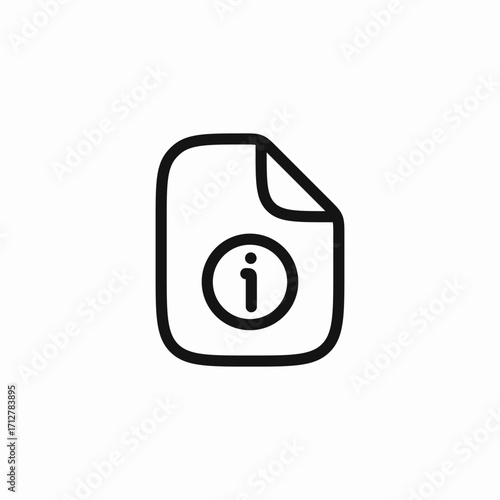 information file faq icon sign vector