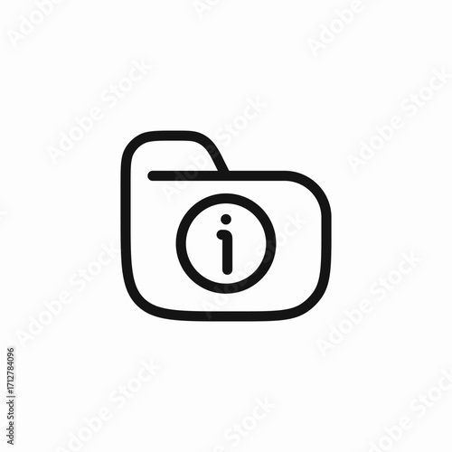 information folder icon sign vector