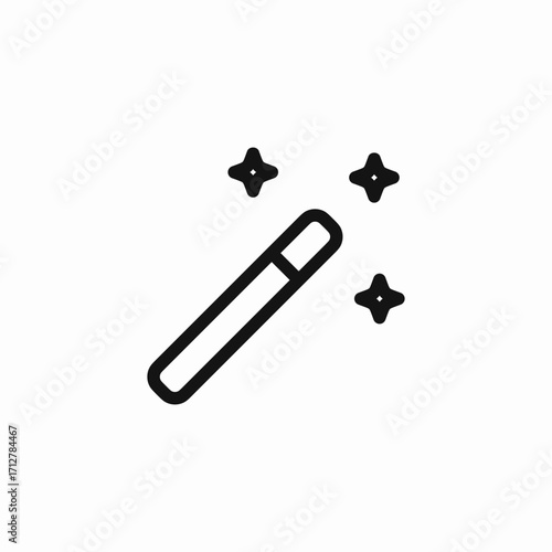 magic wand icon sign vector