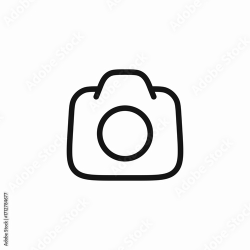photo camera icon sign vector