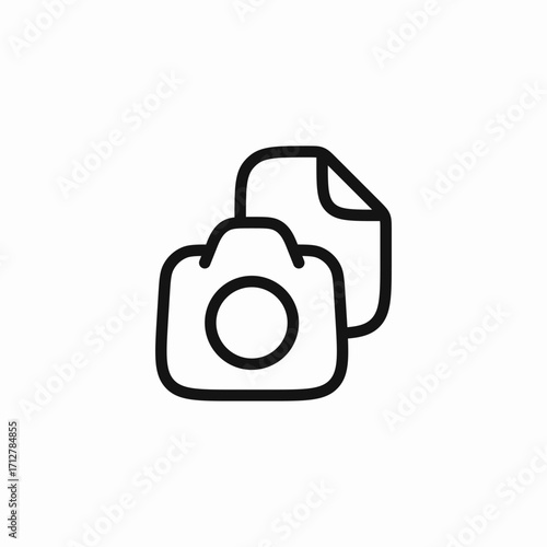 photo camera raw file icon sign vector