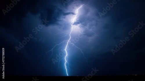 Dramatic lightning storm