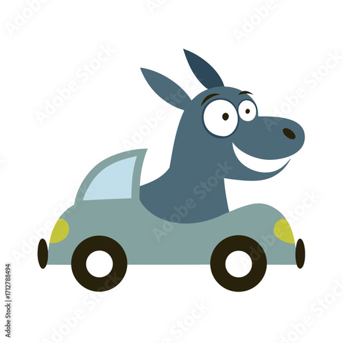 Strong Cartoon Police Officer Silhouette Vector Design