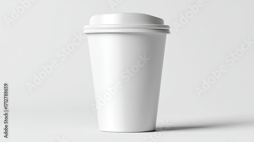 Wallpaper Mural Stock photo of white coffee cup mockup on white background Torontodigital.ca