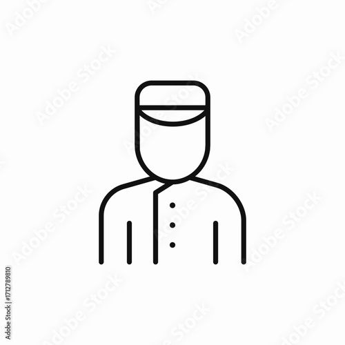 bellboy hotel icon sign vector