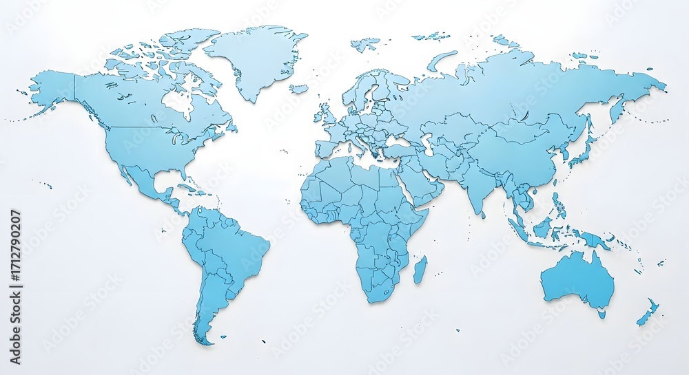 Fototapeta premium Photorealistic Globe with Whiskers - Global Business & Connectivity Concept