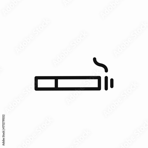 cigarette smoking icon sign vector
