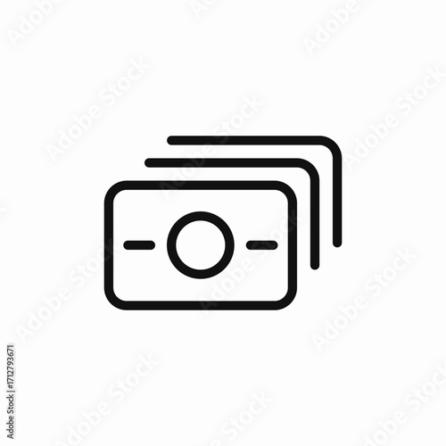 money stack icon sign vector