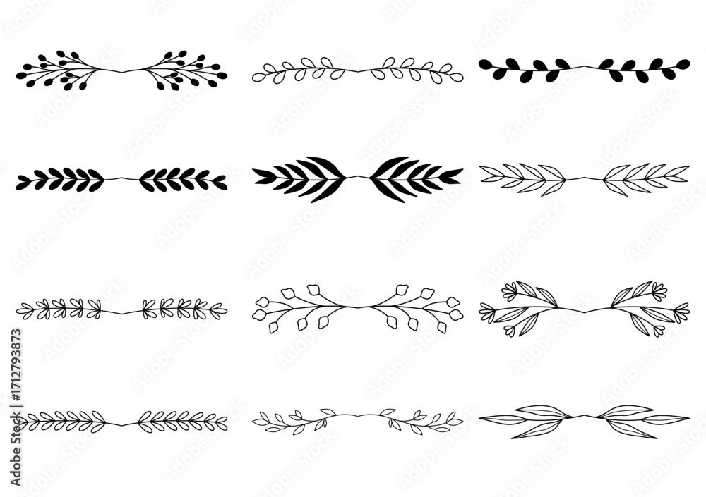 Obraz premium 0067 flower divider