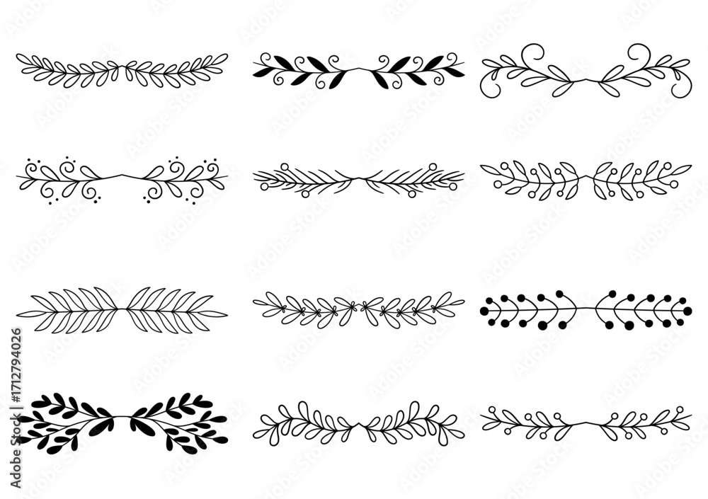 Obraz premium 0076 flower divider