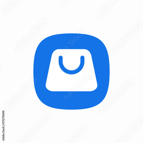 store shopping bag icon sign vector