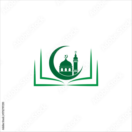 Mosque icon vector Illustration design template

