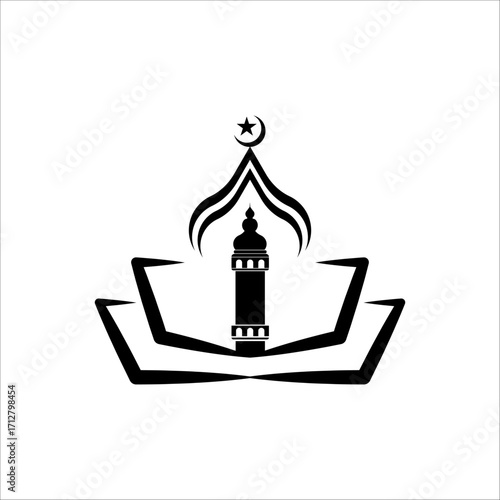 Mosque icon vector Illustration design template
