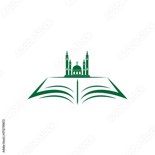 Mosque icon vector Illustration design template
