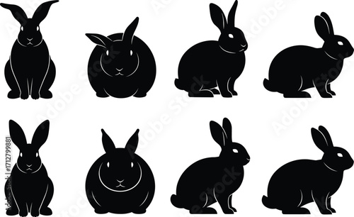 Silhouette illustration set, people activities collection with skateboarding, cycling, weightlifting, horseback riding, motorcycle, dancing, guitar playing, thinking pose design