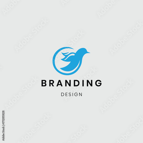 A logo featuring green leaves with flying birds, symbolizing freedom, peace, and harmony with nature. It represents eco-friendly living, sustainability, and environmental care, making it ideal for gre