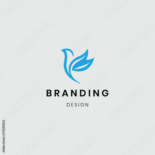 A logo featuring green leaves with flying birds, symbolizing freedom, peace, and harmony with nature. It represents eco-friendly living, sustainability, and environmental care, making it ideal for gre