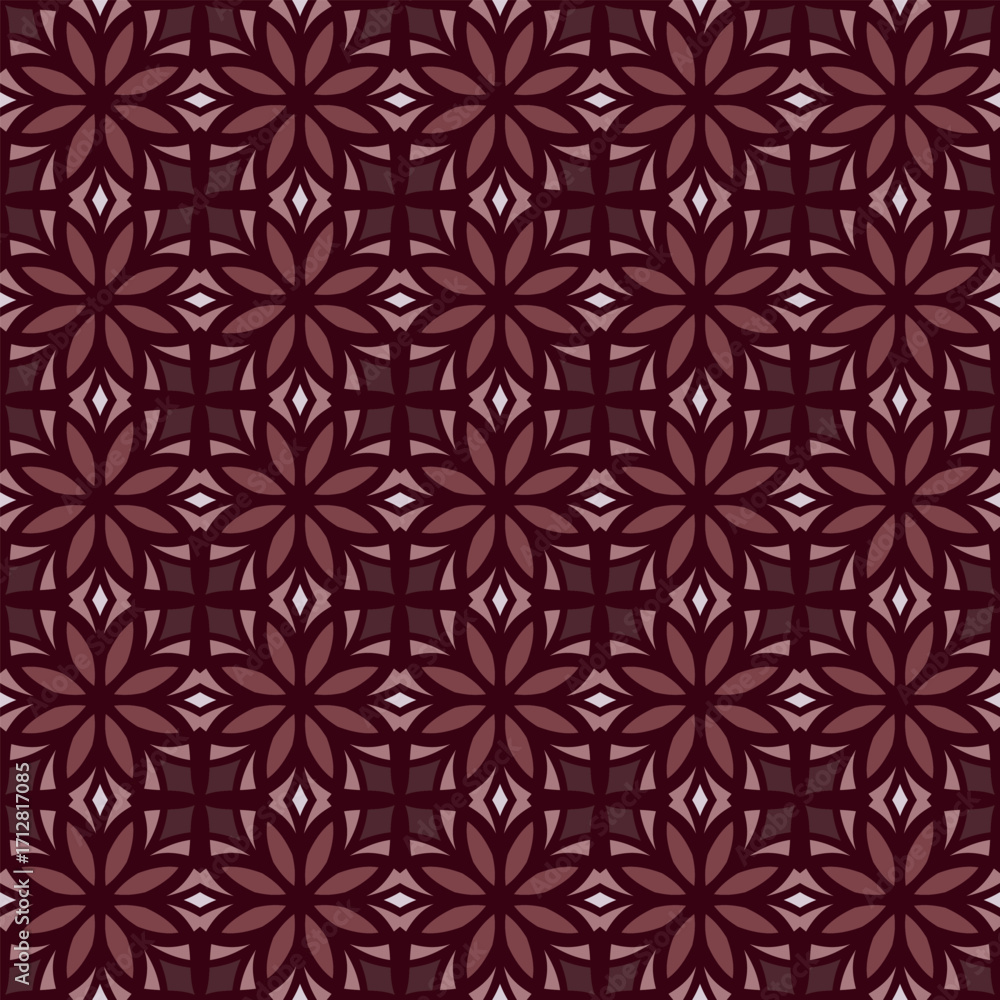 Fototapeta premium Modern seamless vector design with arabesque inspired ornamental elements and repeating geometric pattern for wallpapers, textiles and cards