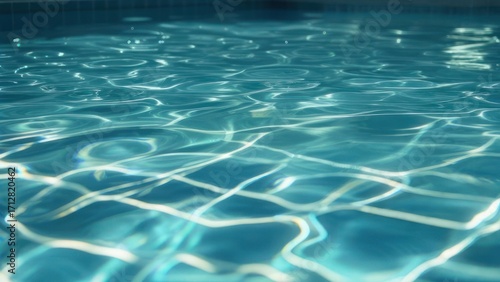 Ripples in a pool at night