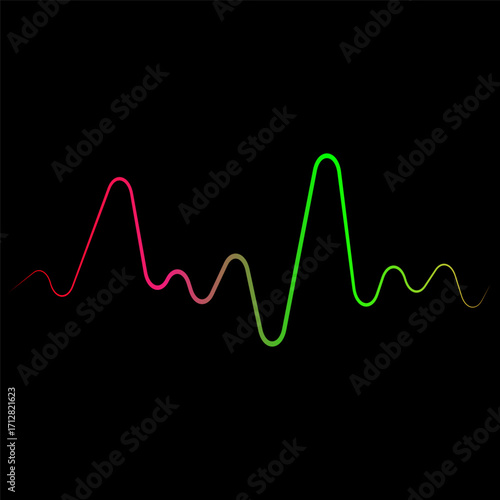Equalizer logo and symbol design. Sound wave logo. Sound waves vector illustration design template	