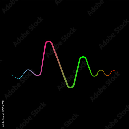 Equalizer logo and symbol design. Sound wave logo. Sound waves vector illustration design template	