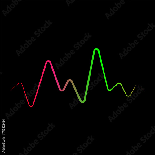 Equalizer logo and symbol design. Sound wave logo. Sound waves vector illustration design template	