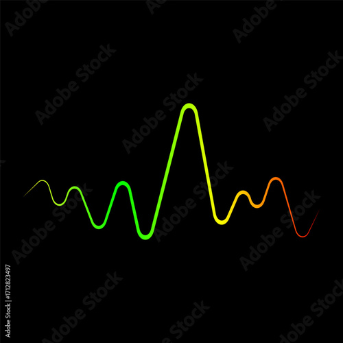 Equalizer logo and symbol design. Sound wave logo. Sound waves vector illustration design template	
