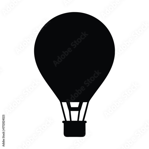 Hot air balloon vector graphic illustration for travel adventure and transportation design element