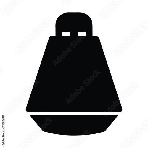 Vector graphic of a black niqab islamic clothing muslim veil burqa hijab head covering apparel