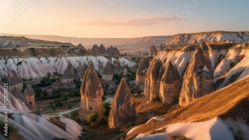 Sunrise over Cappadocian valleys